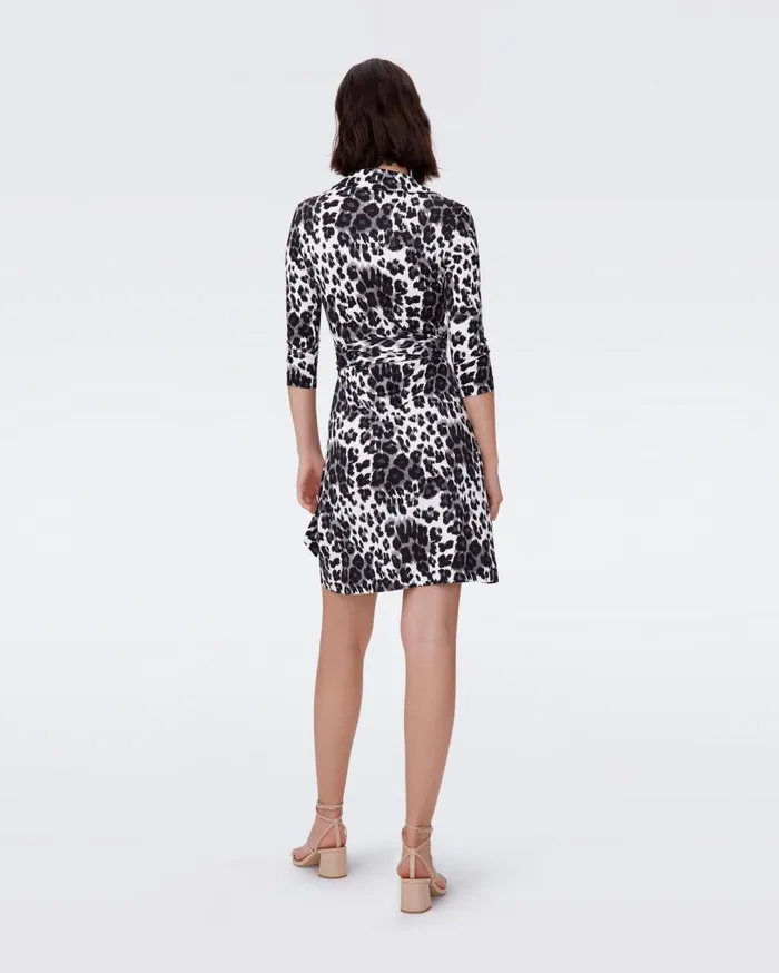 Women Jeanne Silk Jersey Wrap Dress Heritage Snow Cheetah DVF Dresses Women Jeanne Silk Jersey Wrap Dress Heritage Snow Cheetah DVF Dresses