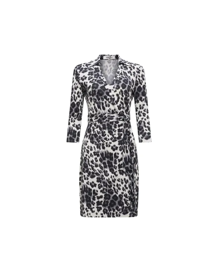 Women Jeanne Silk Jersey Wrap Dress Heritage Snow Cheetah DVF Dresses Women Jeanne Silk Jersey Wrap Dress Heritage Snow Cheetah DVF Dresses