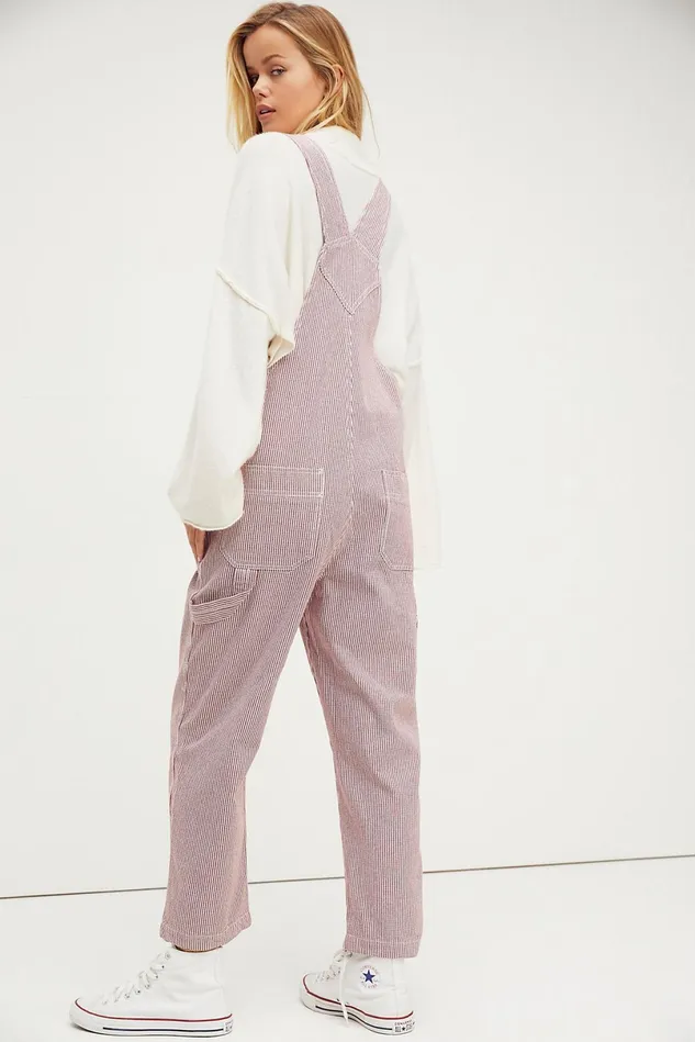 Women Jeans Free People Christina Overalls Cowhide