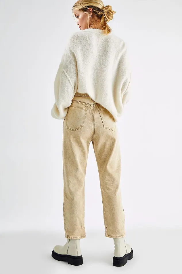 Women Jeans Free People Wren Boyfriend Jeans Desert Sands