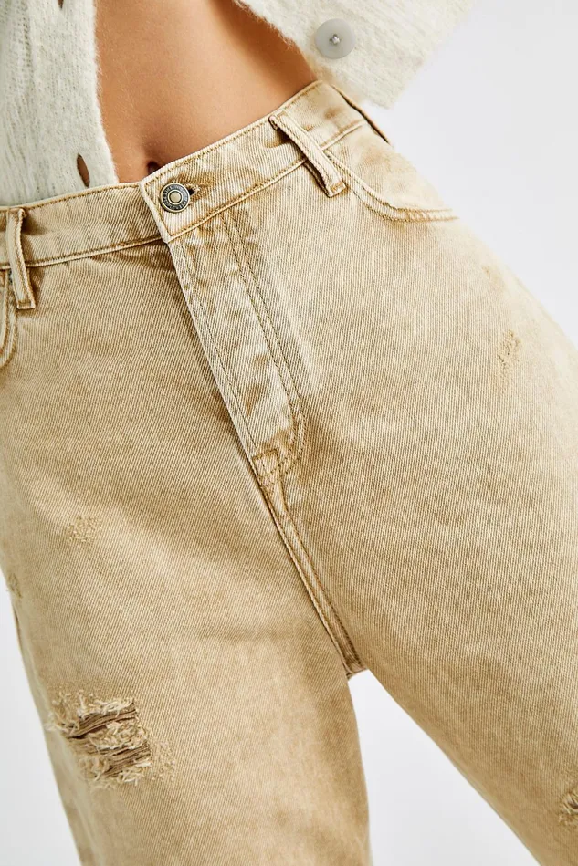 Women Jeans Free People Wren Boyfriend Jeans Desert Sands