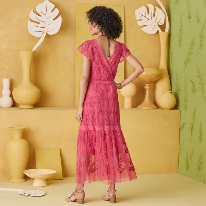 Women Josie Embroidered Dress Rose Sundance Catalog Dresses and Jumpsuits Women Josie Embroidered Dress Rose Sundance Catalog Dresses and Jumpsuits