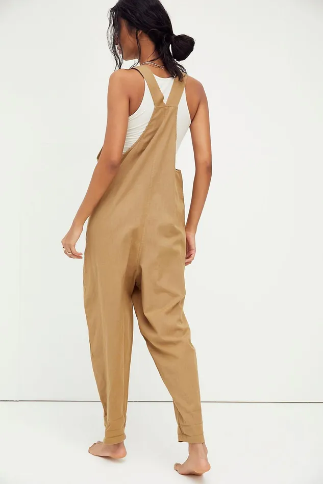 Women Jumpsuits Free People Not Over You Overalls Tropical Nut