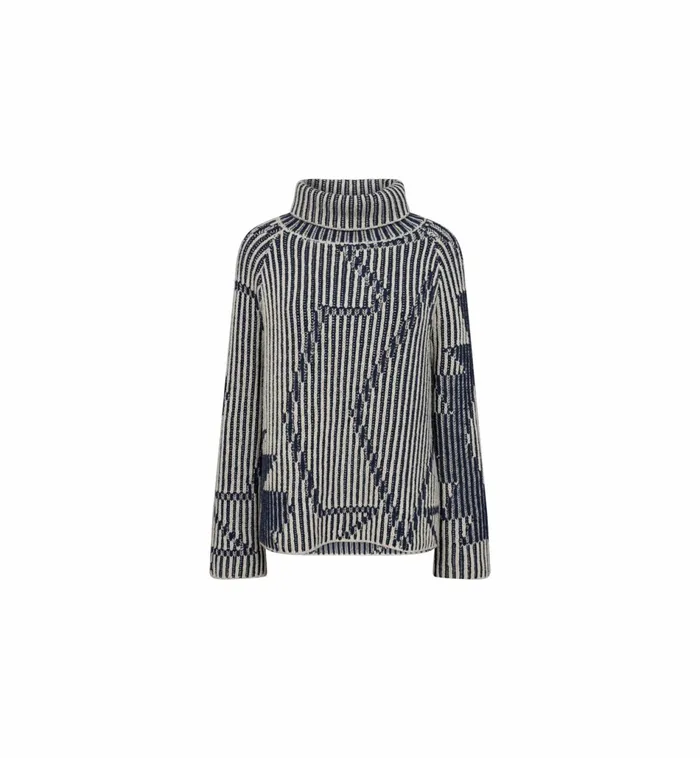 Women Knits MOS MOSH MMHelna Ikat Rollneck Knit Set Sail