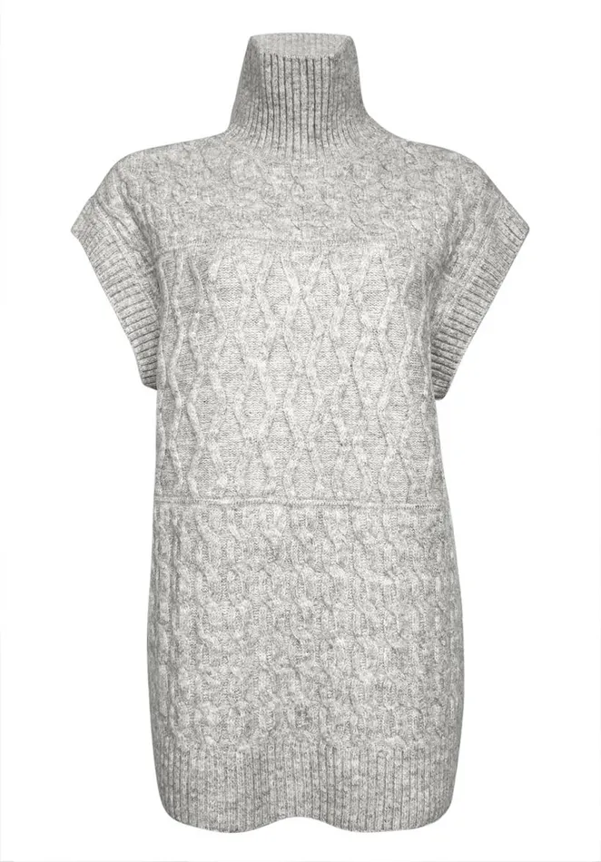 Women Lambert Light Heather Grey Women039s Tunic Vest Lt Hr Grey Buffalo David Bitton Sweaters
