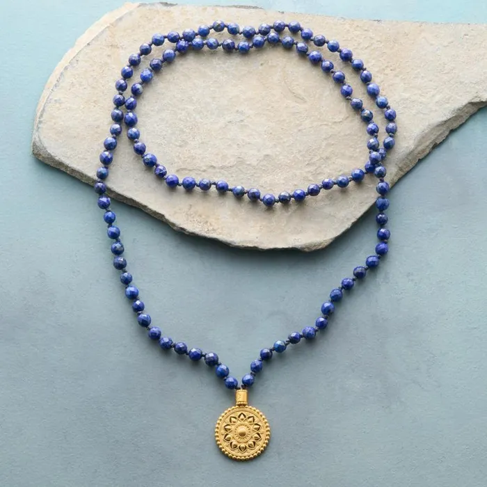 Women Lapis Mala Necklace Sundance Catalog Necklaces Women Lapis Mala Necklace Sundance Catalog Necklaces