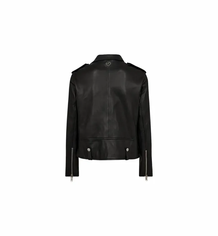 Women Leather MOS MOSH MMMitchel Mol Leather Jacket Black