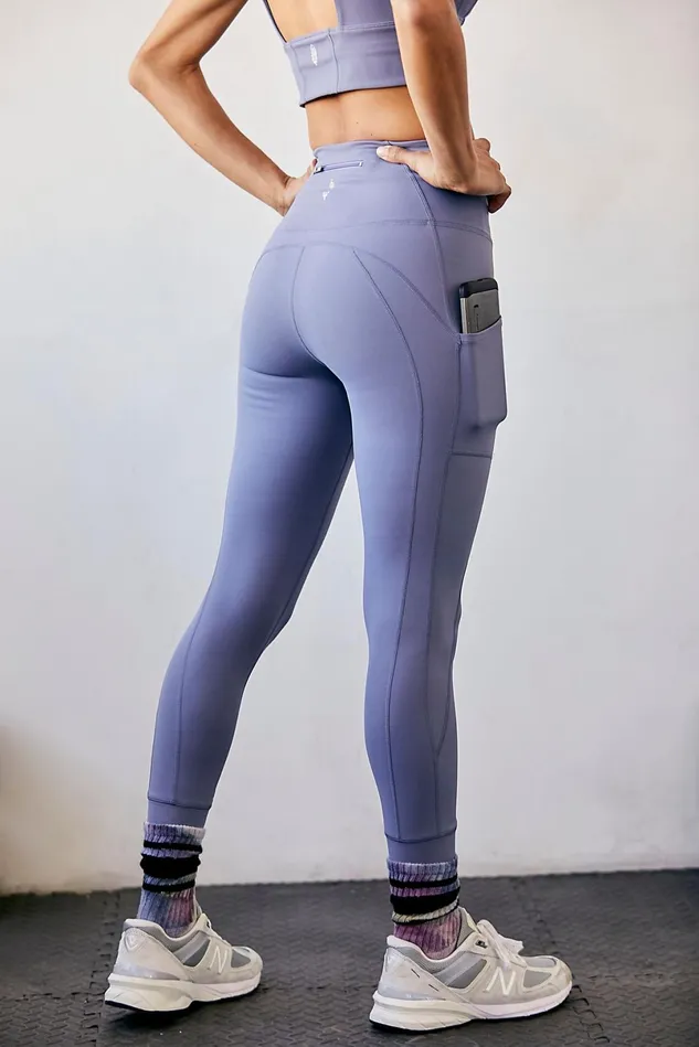 Women Leggings Free People HighRise FullLength It039s An Illusion Legging Blue Granite