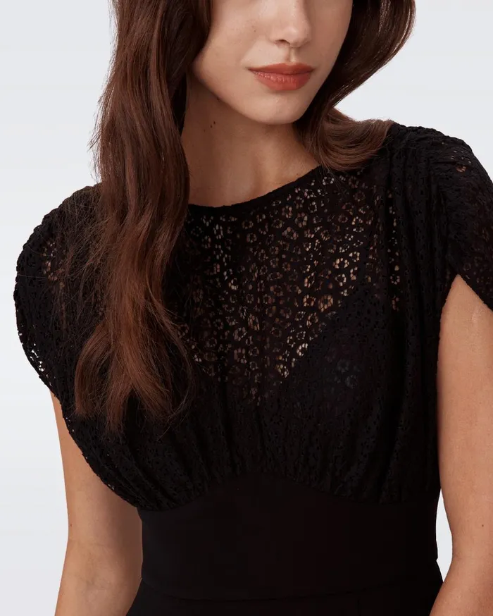 Women Leslie Dress Black DVF Dresses