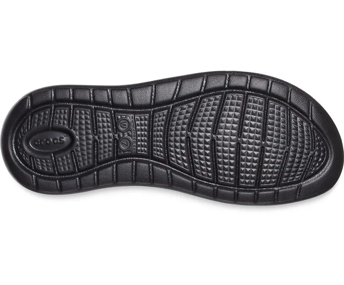 Women LiteRide Stretch Sandal Black Black Crocs Sandals