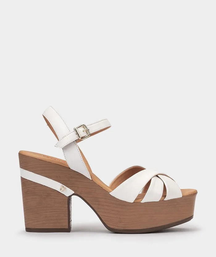 Women Liubliana White 8211 Heeled Sandals Pedro Miralles