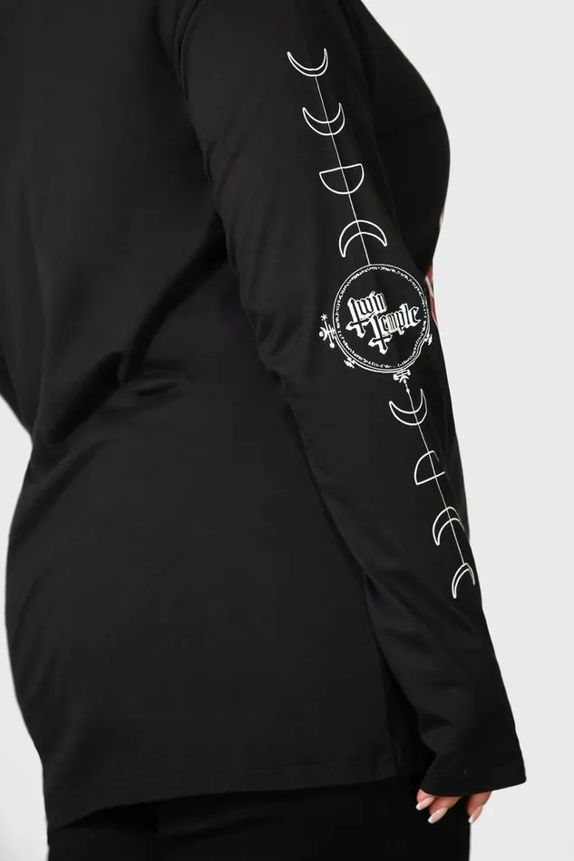 Women Long Sleeves Killstar Baphomette Long Sleeve Top