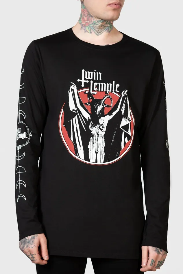 Women Long Sleeves Killstar Baphomette Long Sleeve Top