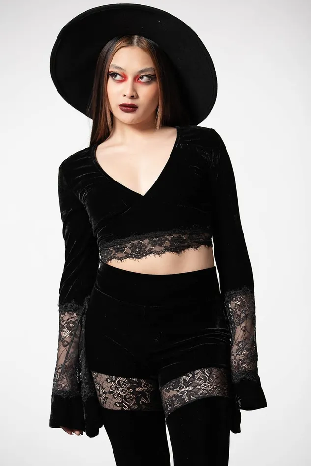 Women Long Sleeves Killstar Naomi Long Sleeve Top