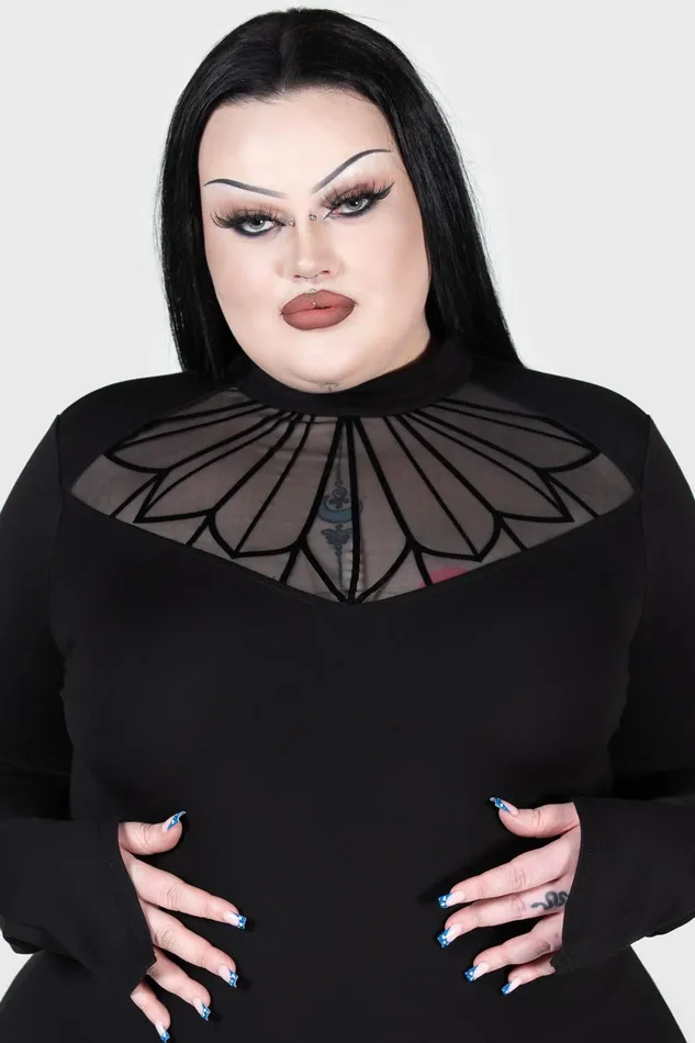 Women Long Sleeves Killstar Underneath The Altar Top