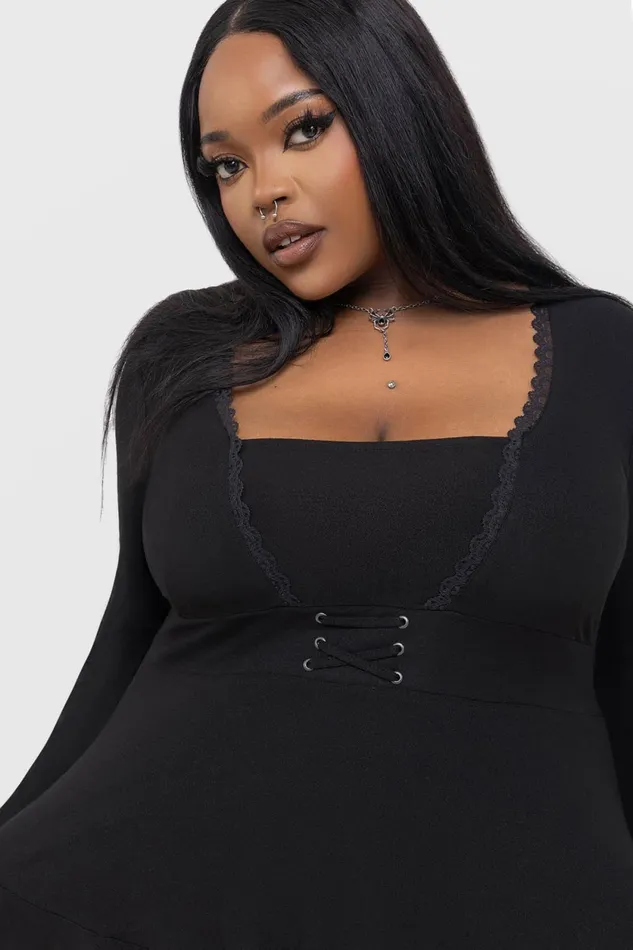 Women Long Sleeves Killstar Voidsworn Top