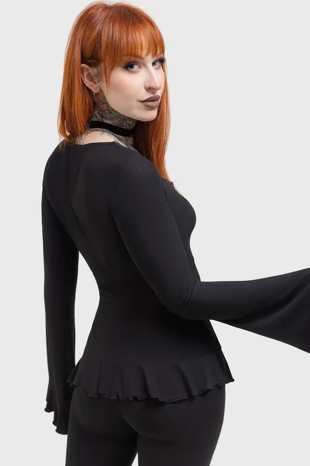 Women Long Sleeves Killstar Voidsworn Top