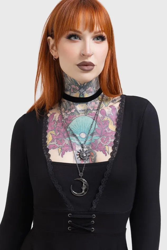 Women Long Sleeves Killstar Voidsworn Top
