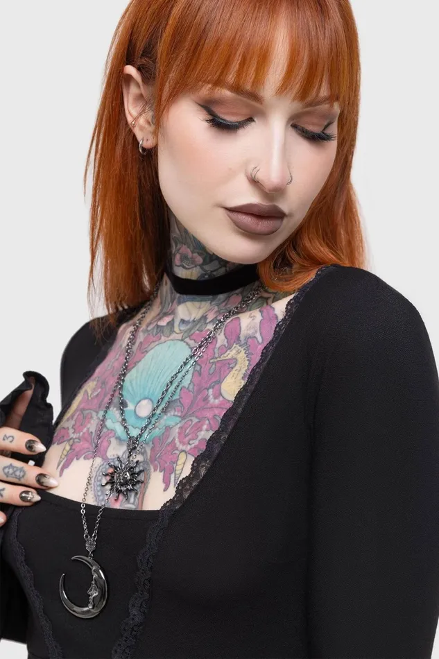 Women Long Sleeves Killstar Voidsworn Top