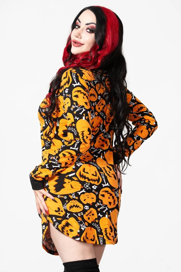 Women Loungewear Killstar Night Harvest Henley Dress
