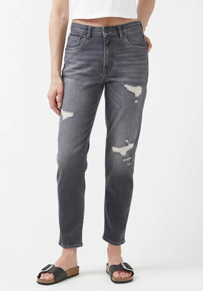 Women Margot Authentic Grey Mom Jeans Grey Buffalo David Bitton Mom Jeans Margot