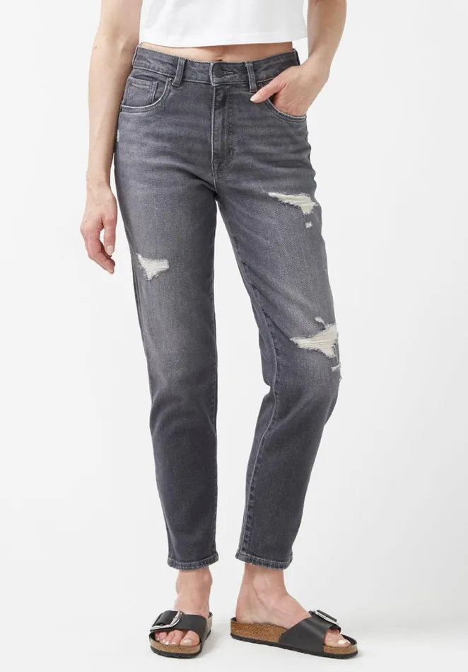 Women Margot Authentic Grey Mom Jeans Grey Buffalo David Bitton Mom Jeans Margot