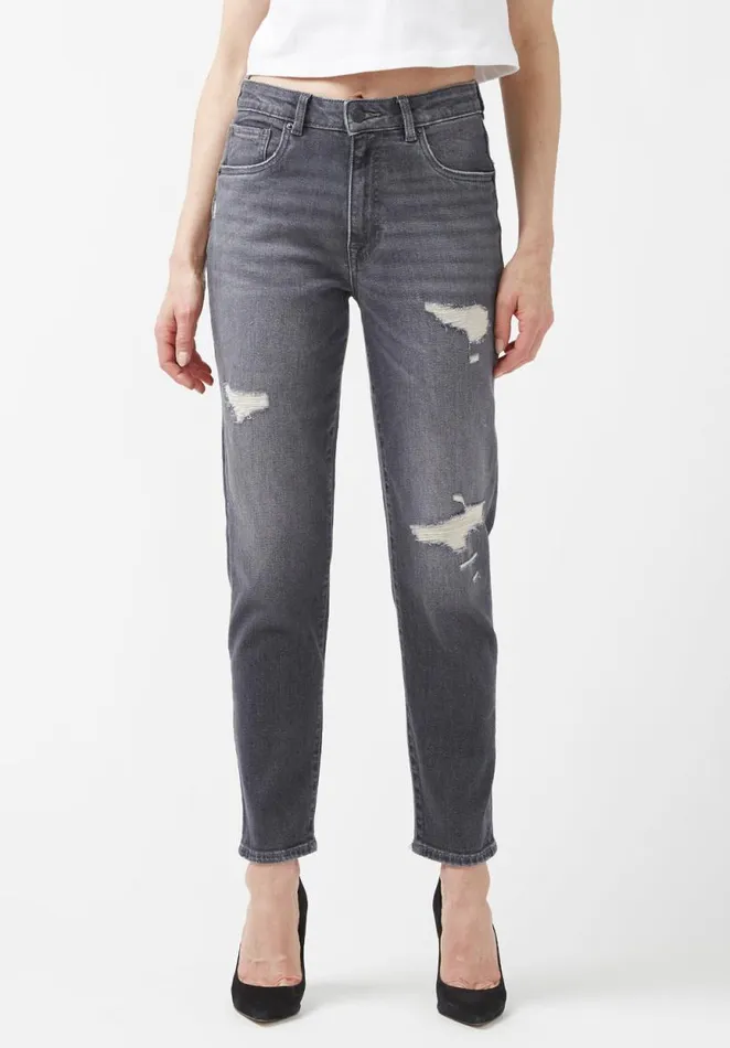 Women Margot Authentic Grey Mom Jeans Grey Buffalo David Bitton Mom Jeans Margot