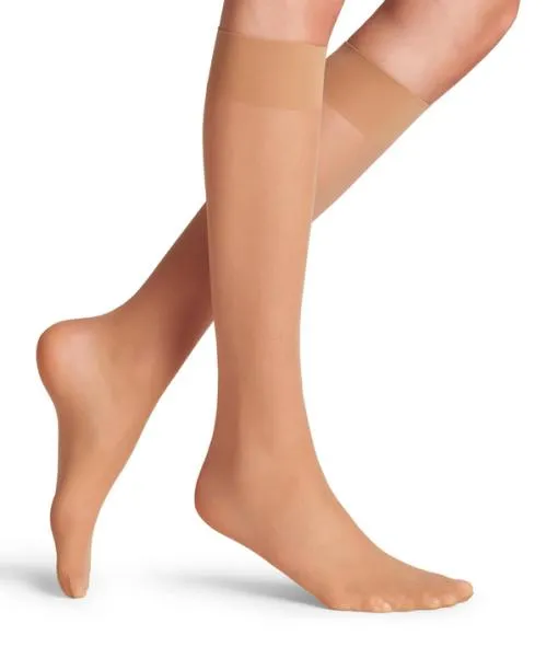 Women Matt Deluxe 20 DEN Women Kneehigh Socks Powder FALKE Fullyfashioned Stockings