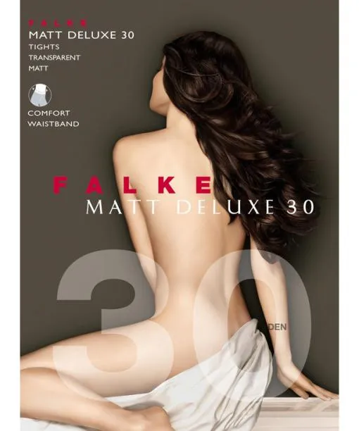 Women Matt Deluxe 30 DEN Women Tights Marine FALKE Tights and Leggings