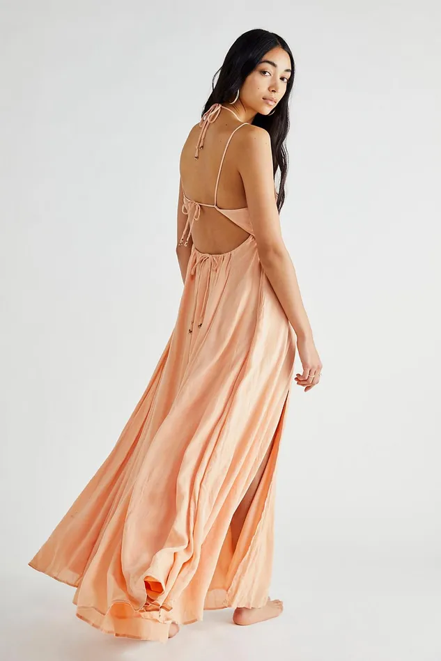 Women Maxi Dresses Free People Coming Through Maxi Dress Honey Suckle