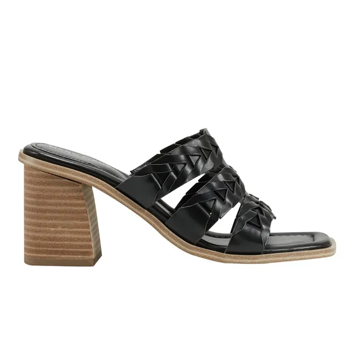 Women Melita Block Heel Sandal Black Marc Fisher Sandals