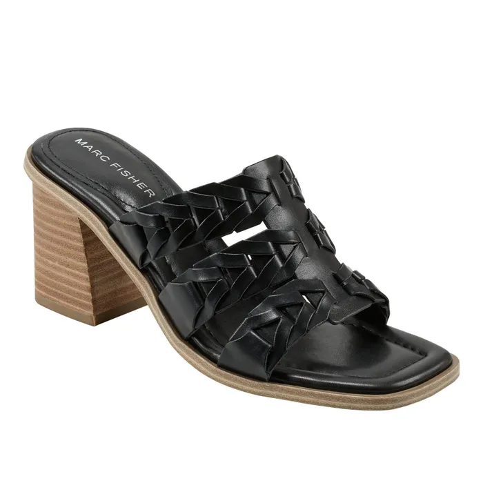 Women Melita Block Heel Sandal Black Marc Fisher Sandals