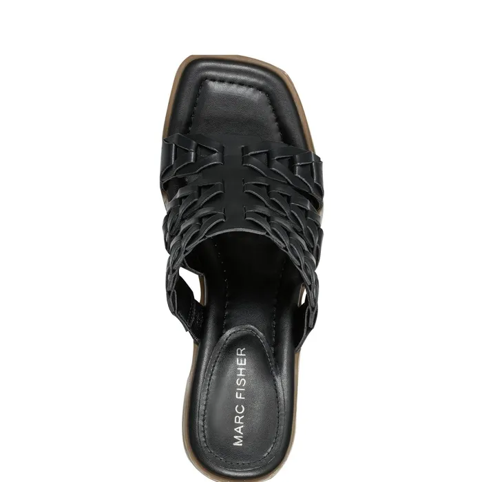 Women Melita Block Heel Sandal Black Marc Fisher Sandals