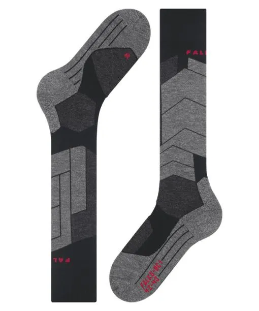 WomenMen BC1 Unisex Biking Kneehigh Socks Black FALKE Cycling Socks