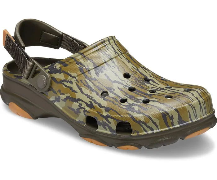 WomenMen Classic AllTerrain Mossy Oak Bottomland Clog Khaki Crocs Clogs