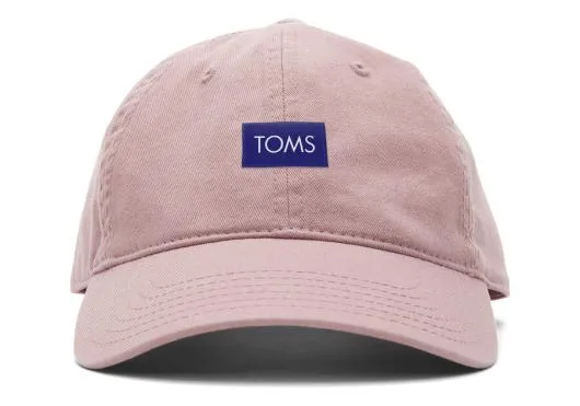 WomenMen Logo Dad Hat Dusty Rose TOMS Hats and Beanies