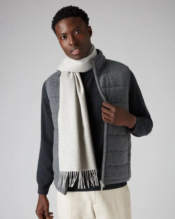 WomenMen Unisex Woven Cashmere ScarfIn Flannel Grey Flannel Grey NPeal Cashmere Scarves