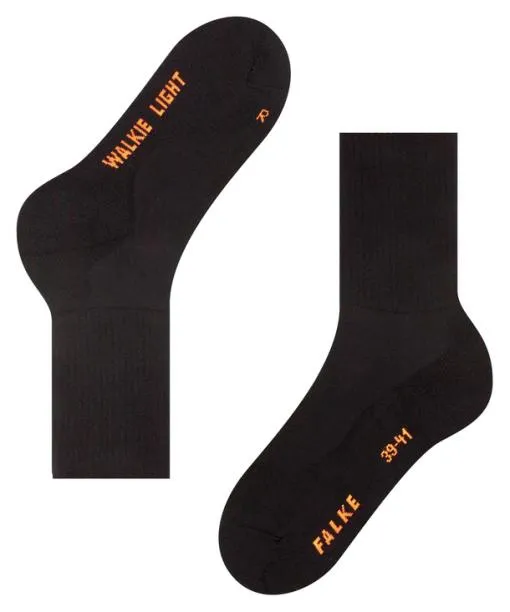 WomenMen Walkie Light Unisex Socks Black FALKE Socks