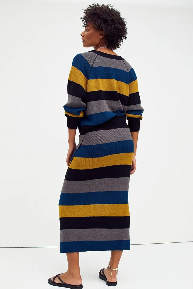 Women Midi Dresses Free People Striped Eyes On You Set Dark Combo