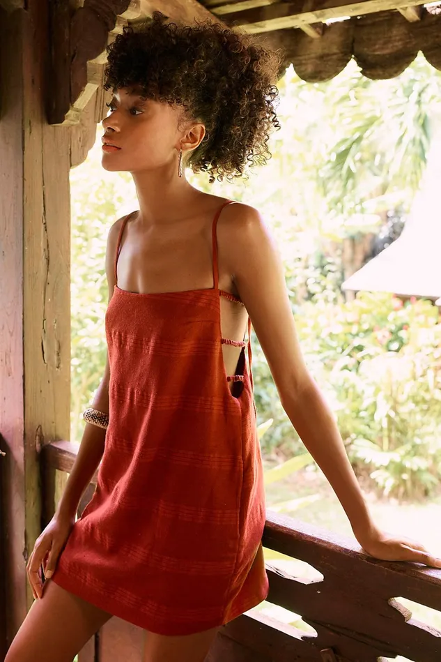 Women Mini Dresses Free People Simone Mini Dress Paris Red