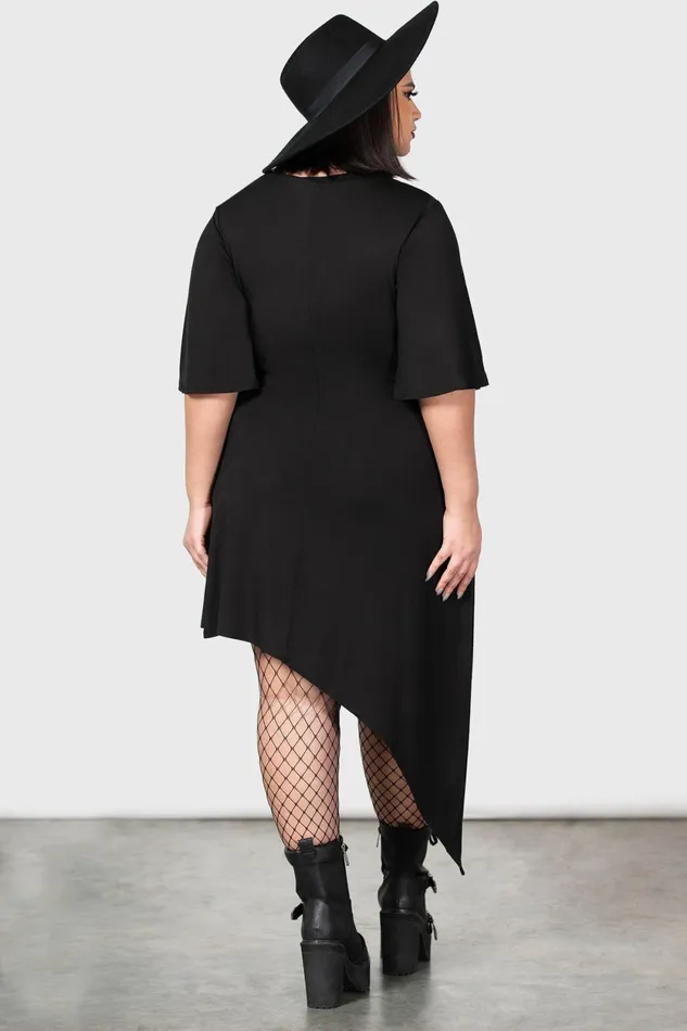 Women Mini Killstar Maple Asymmetric Dress