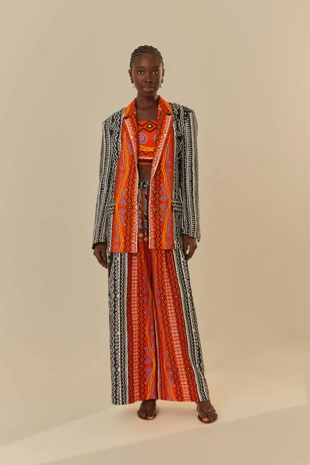 Women Mixed Myriad Blazer Myriad Orange FARM Rio Blazers