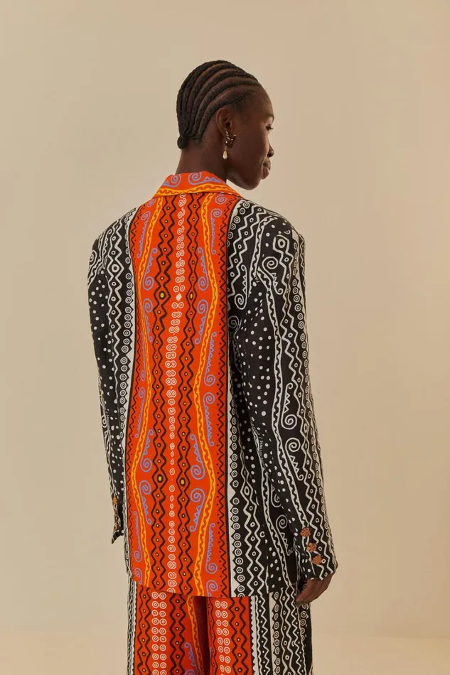 Women Mixed Myriad Blazer Myriad Orange FARM Rio Blazers