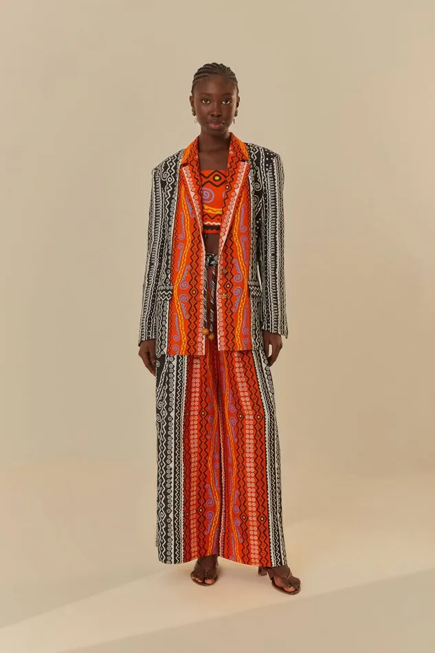 Women Mixed Myriad Pants Myriad Orange FARM Rio Pants