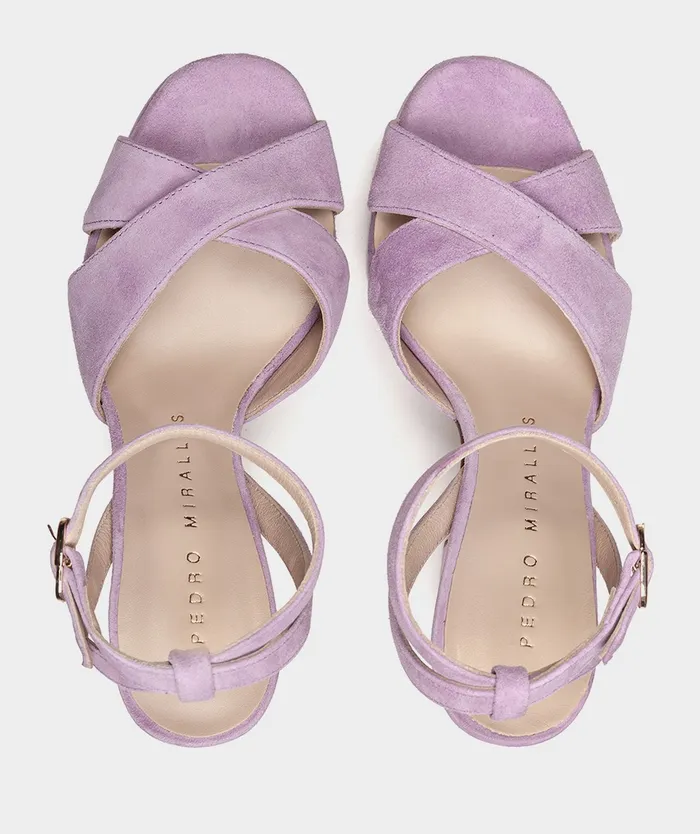 Women Montpellier Purple 8211 Heeled Sandals Pedro Miralles