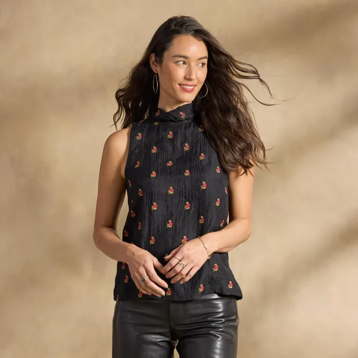 Women Night Out Top Black Sundance Catalog Tops