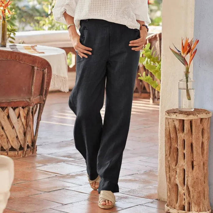 Women Oaklee Easy Pants Flax Sundance Catalog Pants and Shorts