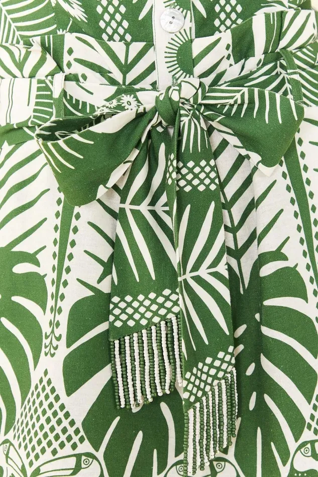 Women OffWhite Macaw Elegance Romper Macaw Elegance Offwhite FARM Rio Rompers