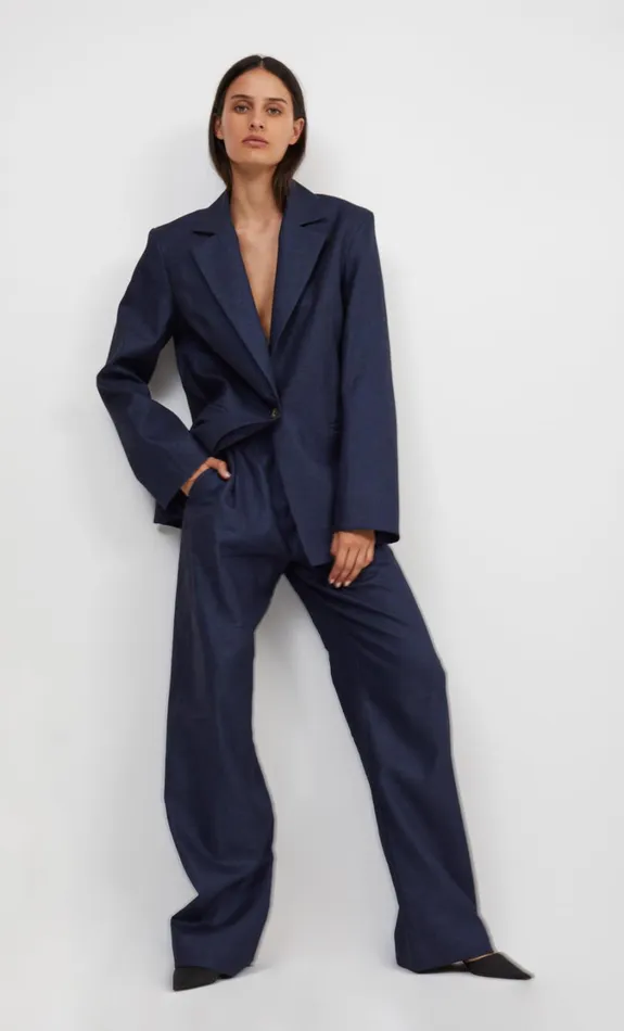 Women Outerwear Bec Bridge MADDOX BLAZER Indigo