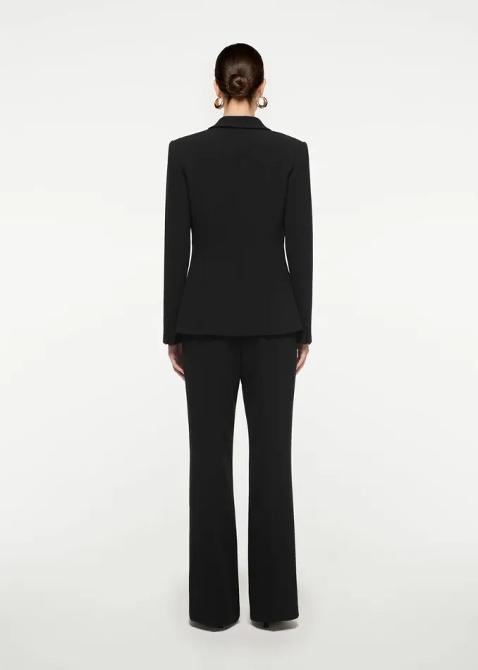 Women Outerwear Roland Mouret Single Breasted Stretch Cady Blazer